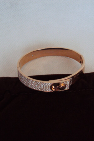 Coach Signature Buckle Bangle Bracelet - Women's Bracelets - Silver